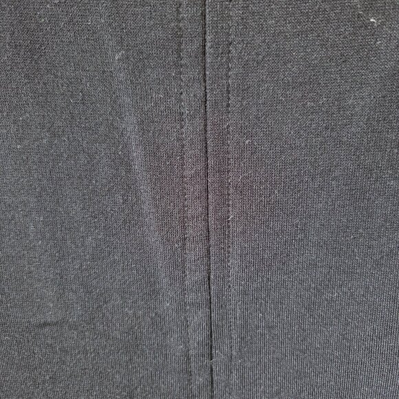 EUC ZARA BLACK SCOOP NECK BODYCON MIDI DRESS MINIMALIST SIZE L - Picture 9 of 14